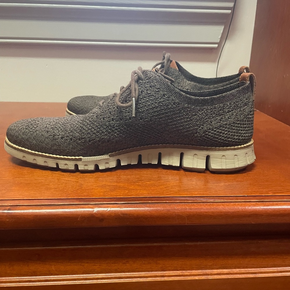 Cole Haan Brown Knit Oxfords